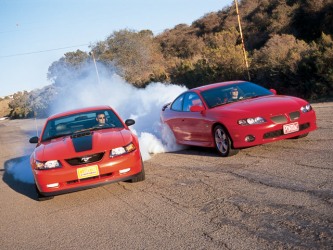 2004 Mach 1 with 2004 Pontiac GTO