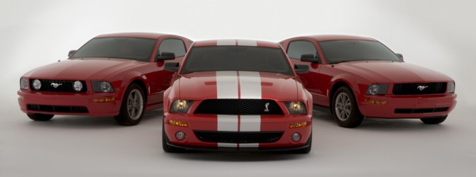 2007 Shelby GT500, 2005 GT & 2005 V6