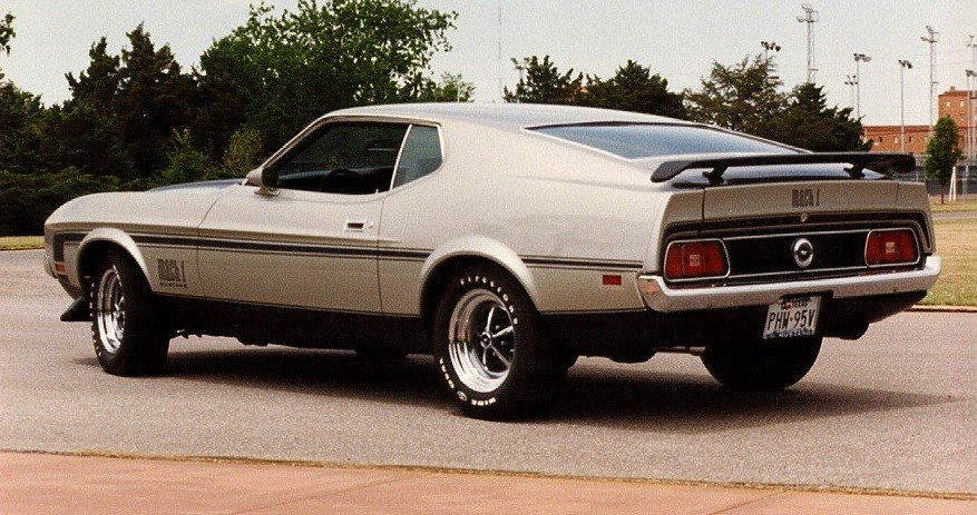 A'71 Mustang Mach 1 has PLENTY of visibility just NOT out the rear Sports