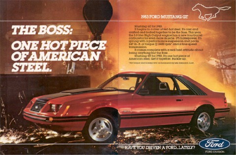 1983 Mustang Advertisement