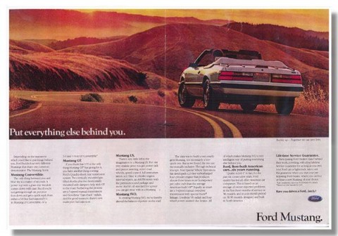1986 Mustang Advertisement