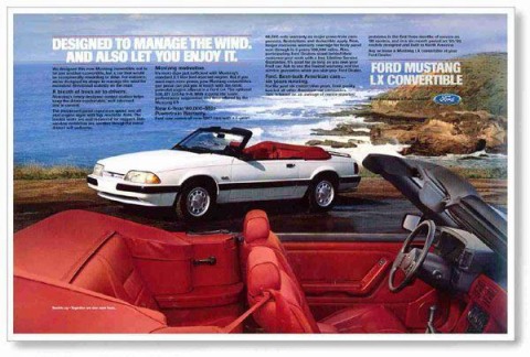 1987 Mustang Advertisement