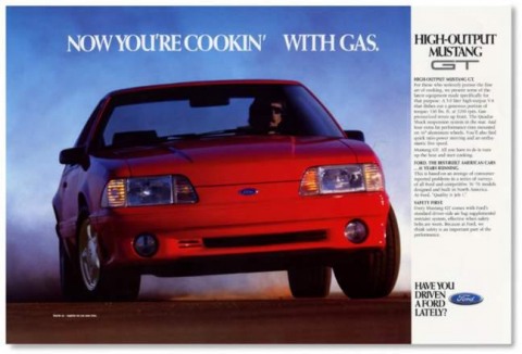 1992 Mustang Advertisement