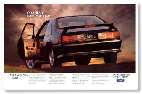 1993 Mustang Advertisement