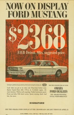 1964 Mustang Advertisement