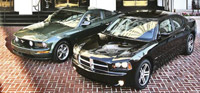 Dodge Charger R/T Meets 2005 Mustang GT