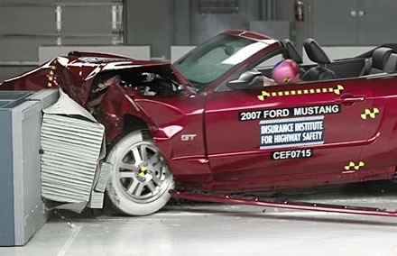 2007 Ford mustang crash test #3